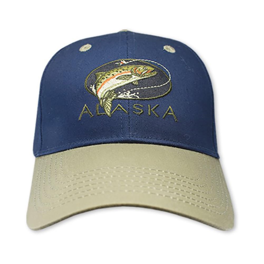 Alaska Ball Cap Hat Jumping Fish Multicolor