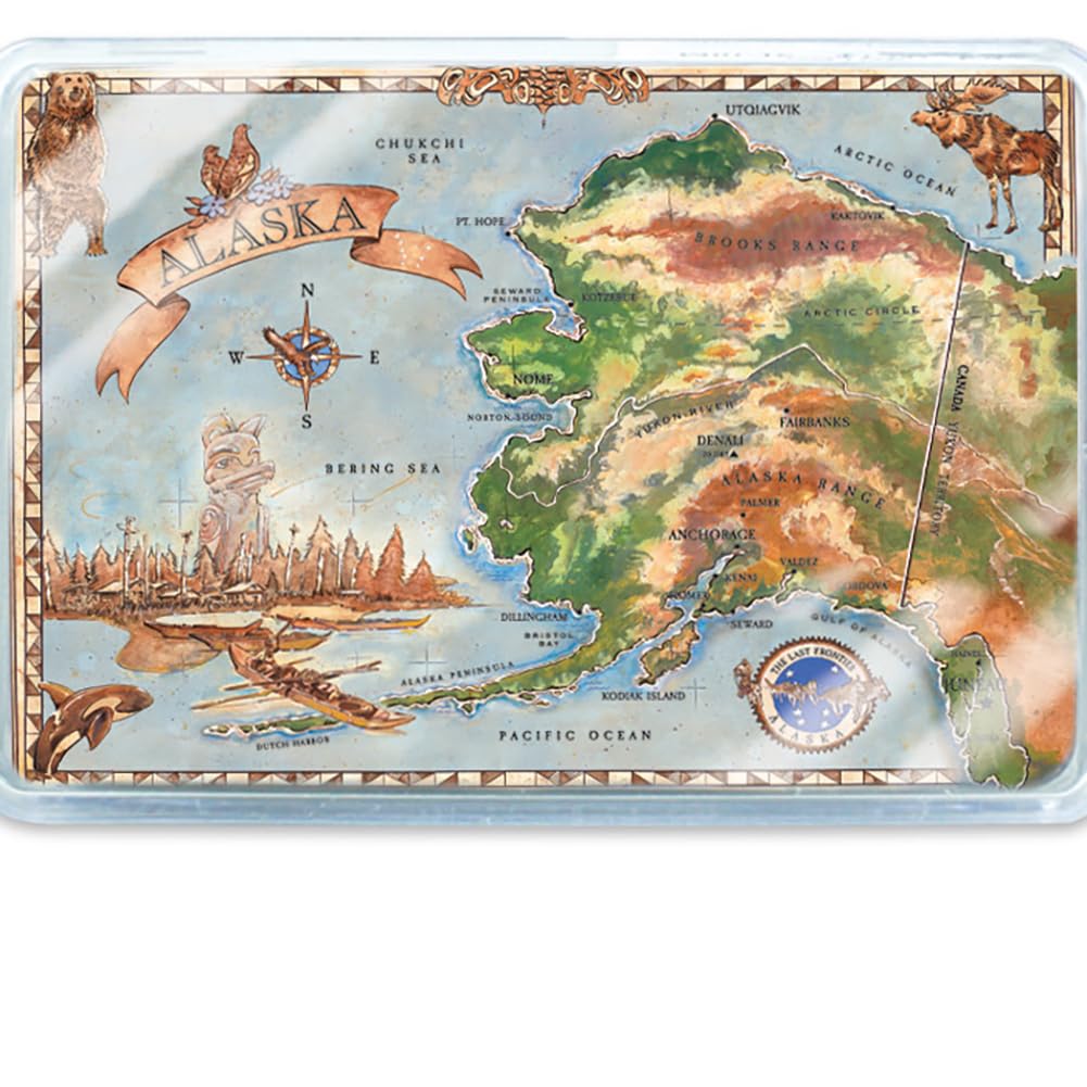Alaska Standard Playing Cards Vintage Map