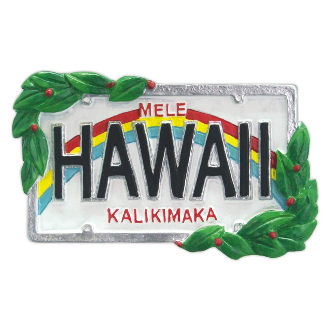 Hawaiian License Plate Hawaii Christmas Ornament