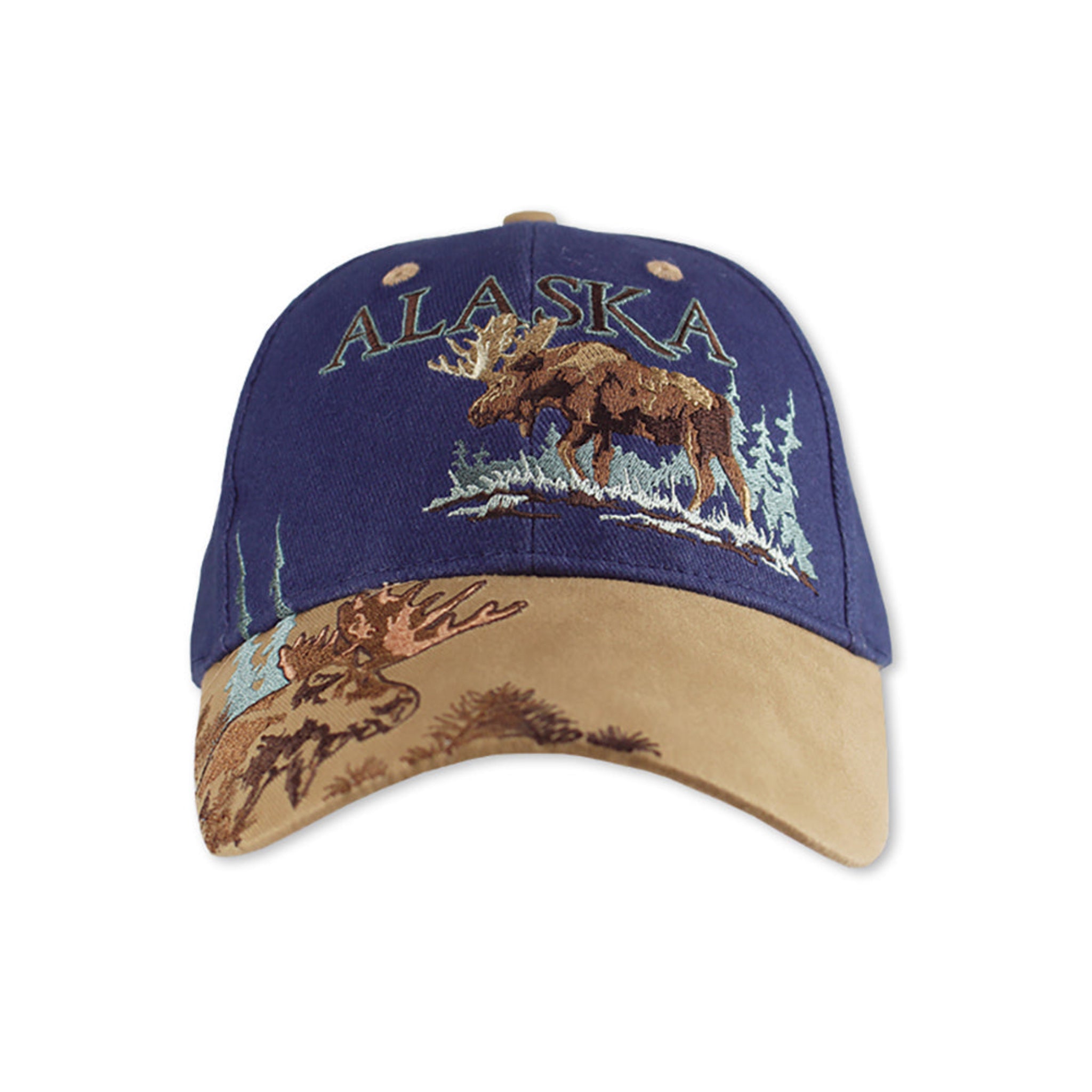 Alaska Moose in Spruce Hat Ball Cap