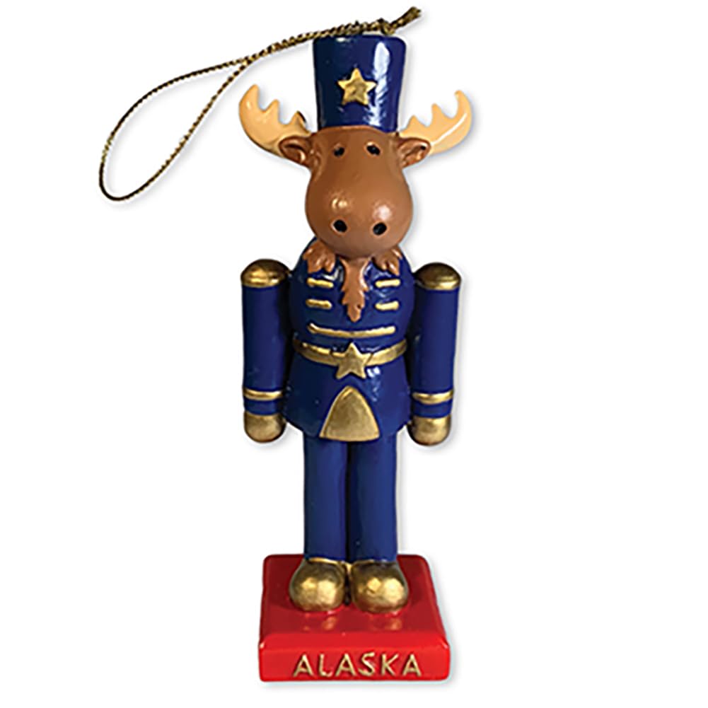Alaska Polystone Christmas Ornament Nutcracker Moose