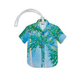 Hawaii Aloha Shirt ID Luggage Tag Swaying Palms