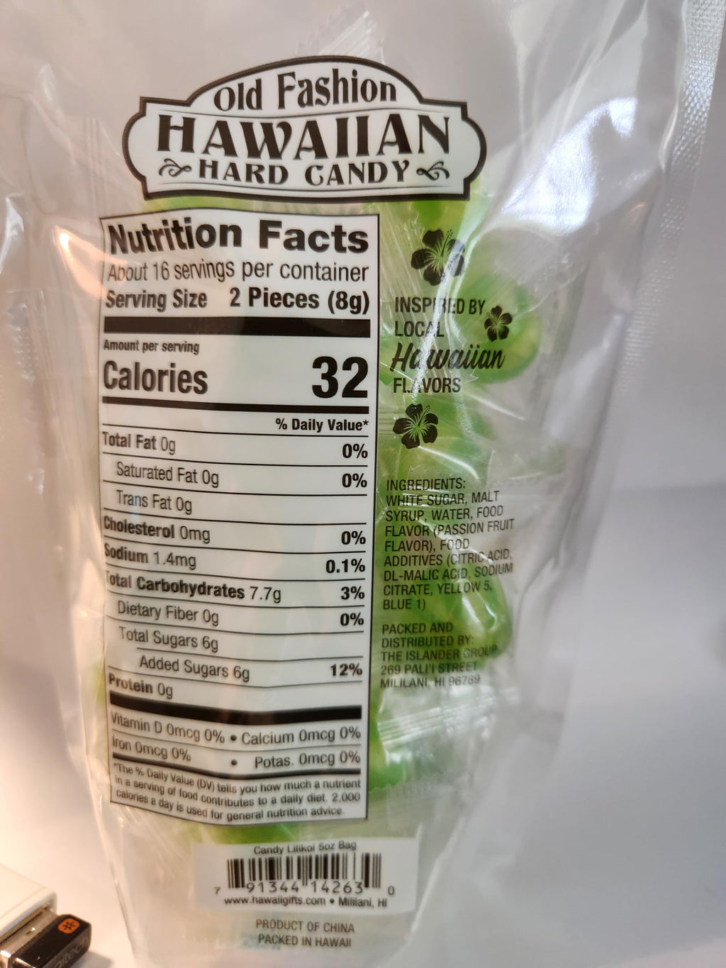 Old Fashion Hawaiian Hard Candy 5oz Bags Lilikoi Passion Fruit