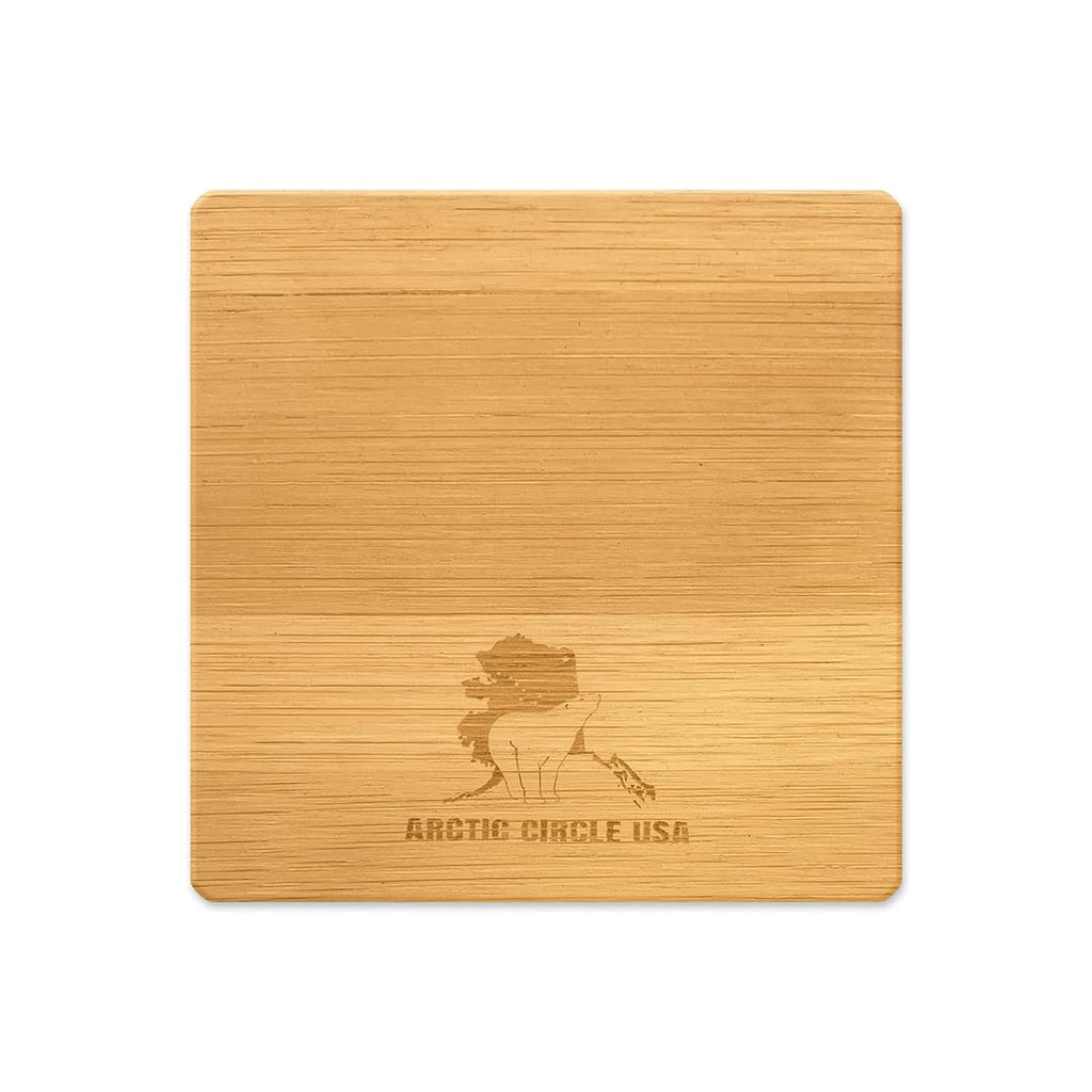 Alaska Bamboo Coaster Set of 4 (Bear), 01413
