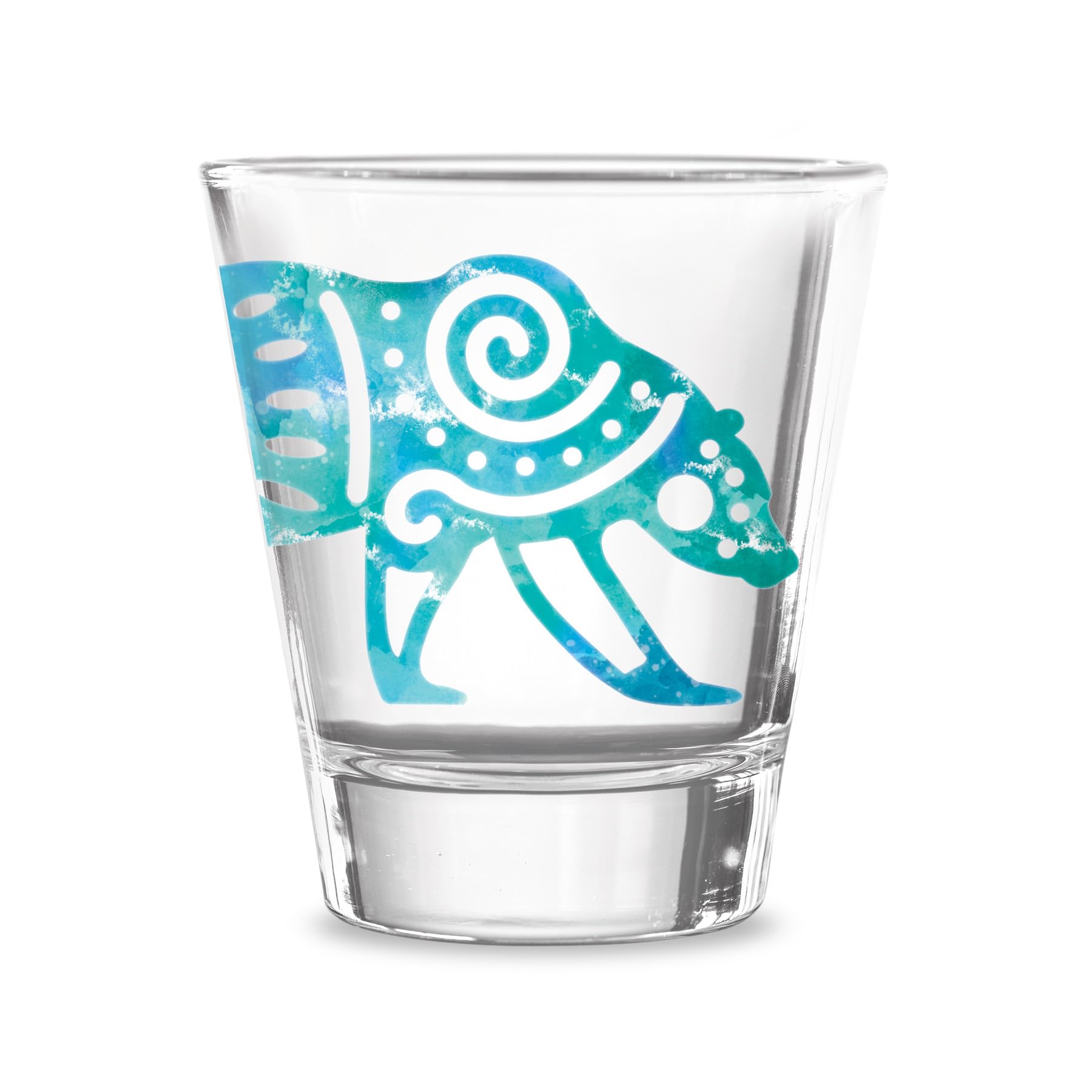 Alaska Shot Glass Watercolor Bear