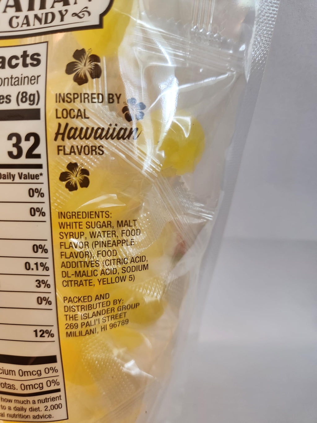 Old Fashion Hawaiian Hard Candy 5oz Bags Pineapple