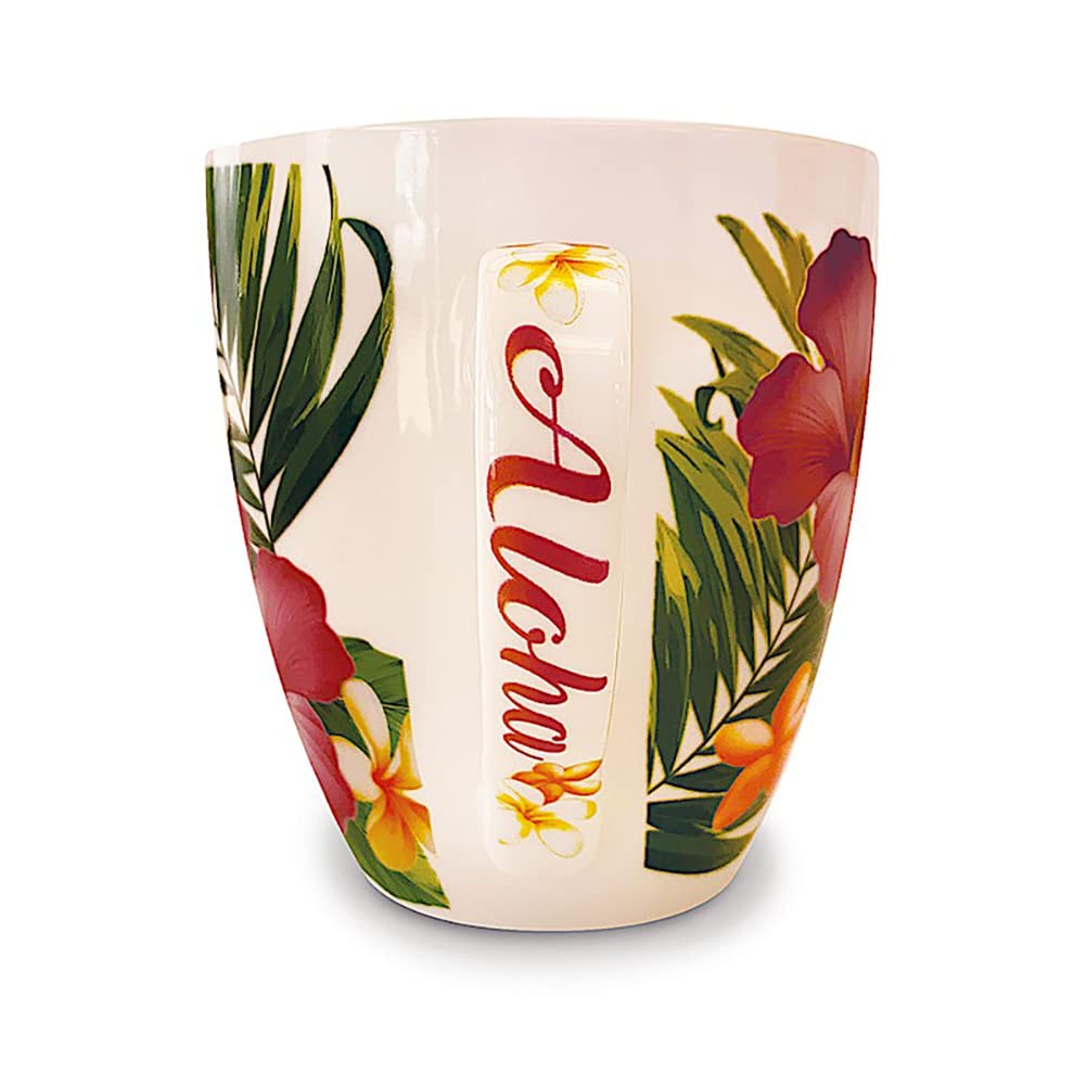 18 oz Hawaiian U-Shape Mug Aloha Palm