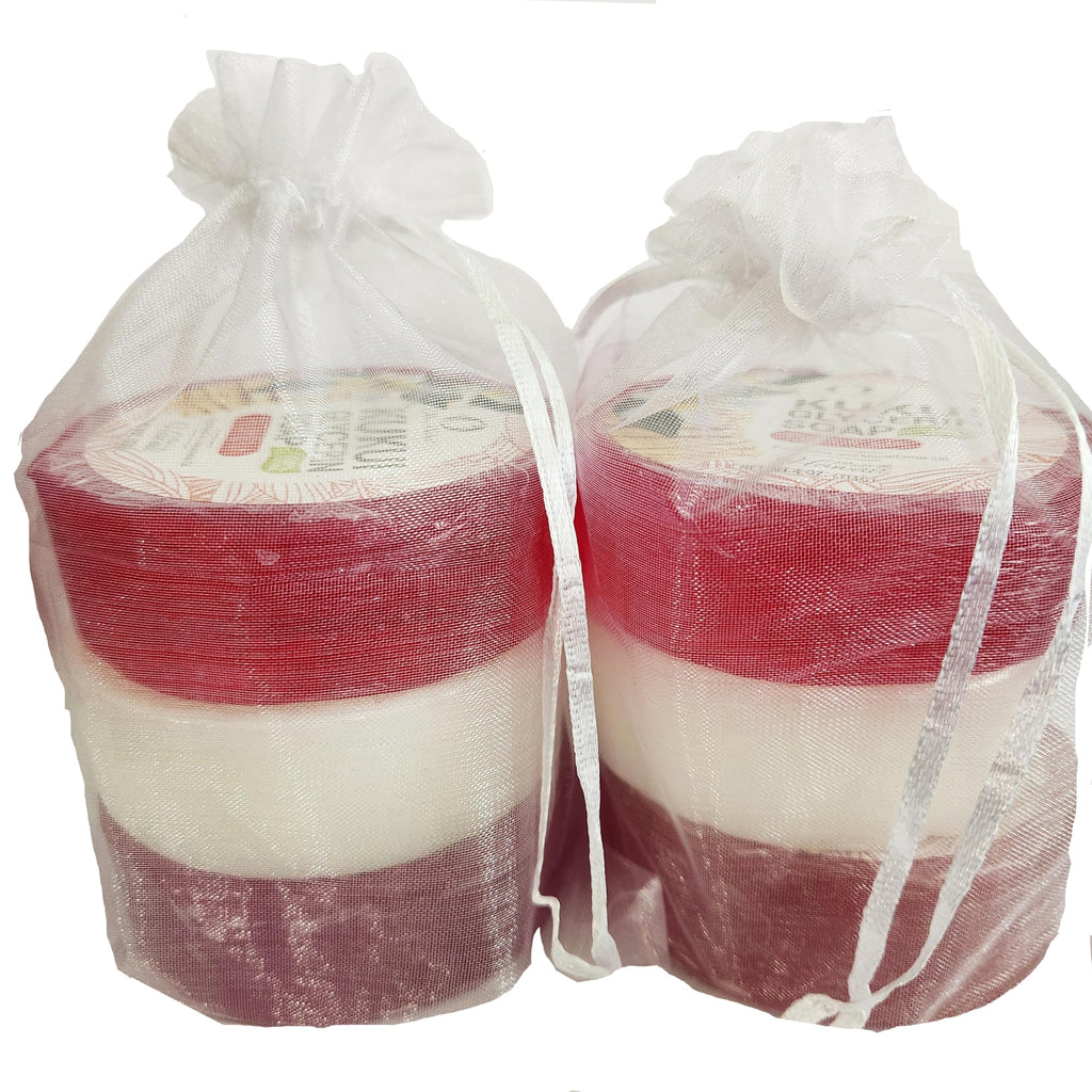 Oils of Aloha Kukui Glycerin Soap 6 Bars Assorted Scents in Organza Bags