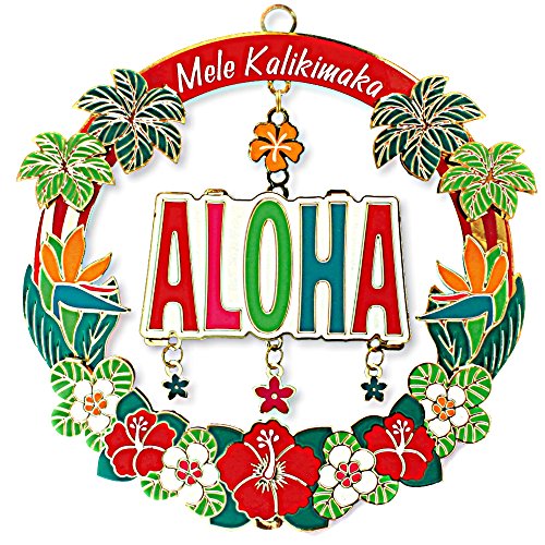 Metal Die Cut Ornaments Mele Aloha