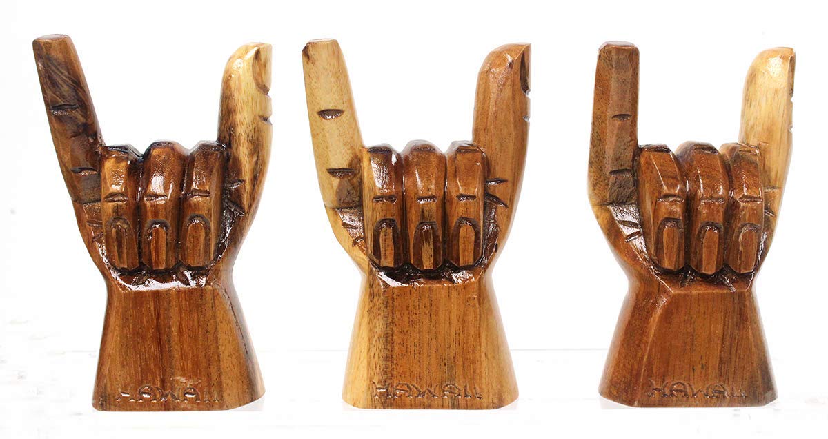 Hawaiian Hang Loose Shaka Hand 6 inches Tall