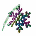 Alaska Holiday Ceramic Ornament Electroplated Snowflake