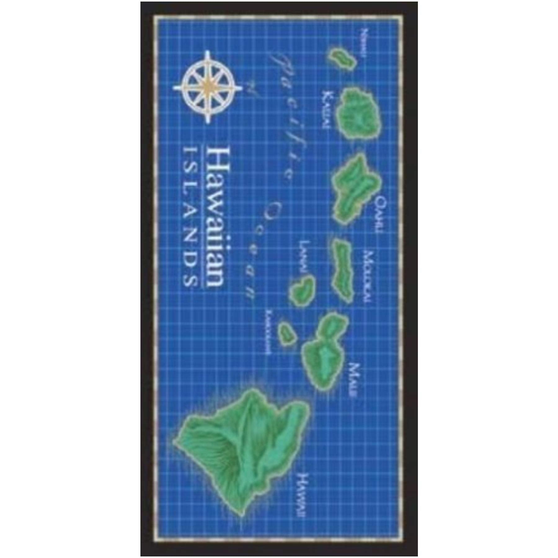 Hawaii Beach Towel 30" x 60" Island Chain