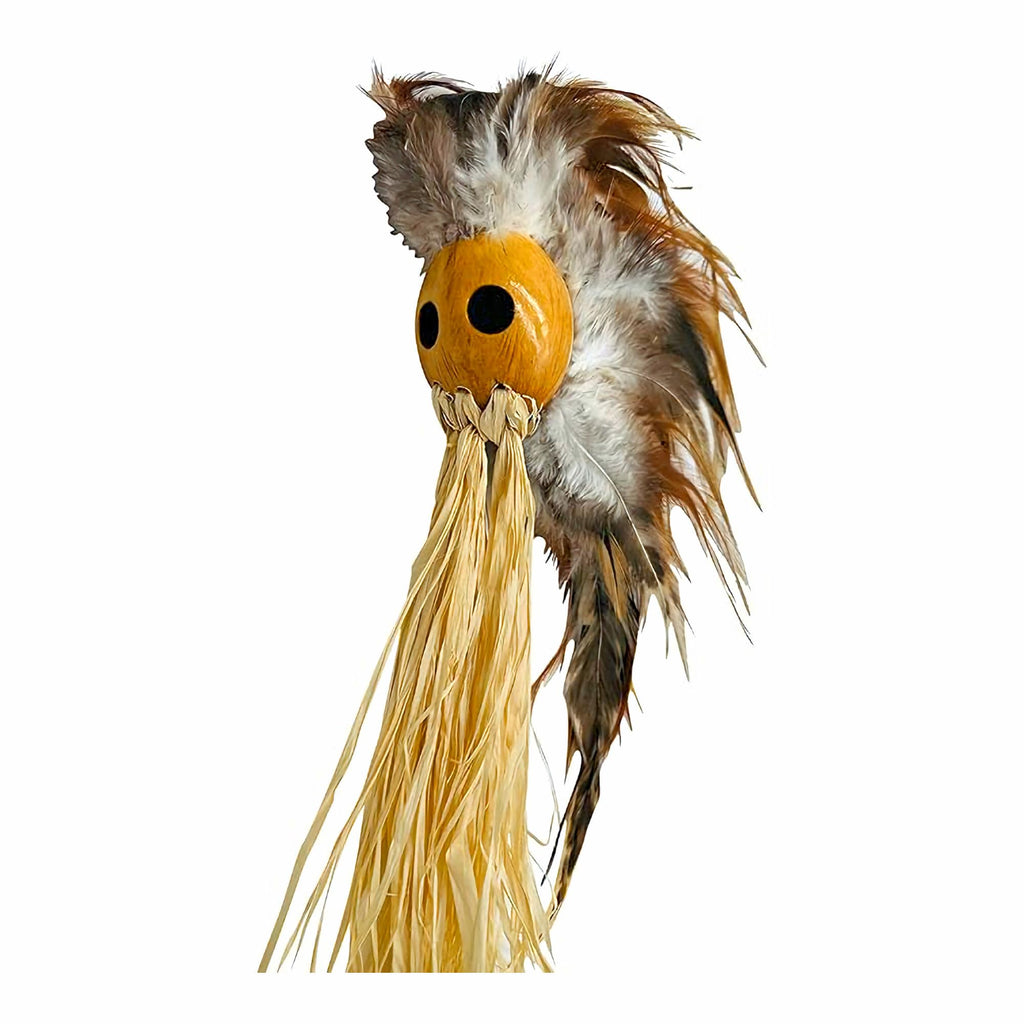 Hawaiian Warrior Helmet Mask Small Natural Makini