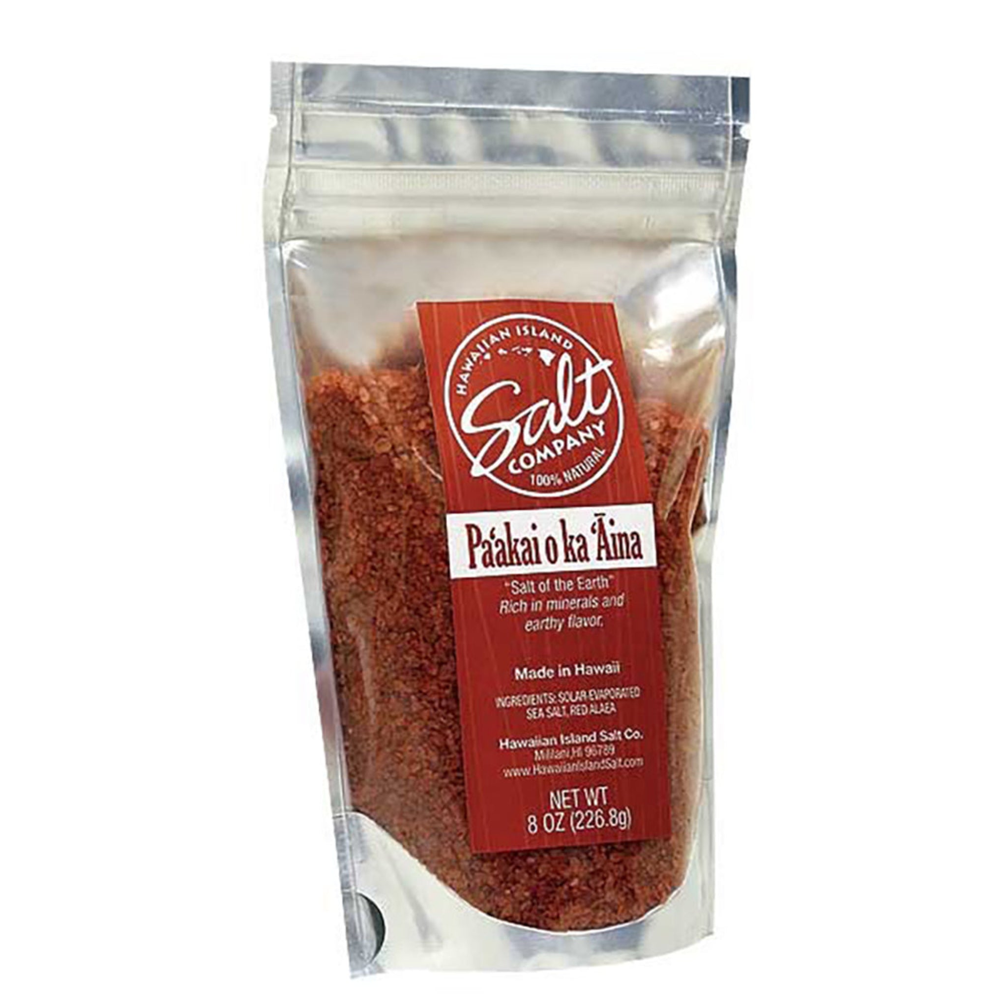 Hawaiian Island Salt Company Seasoning Paakai O Ka Aina 8 Ounce Pouch