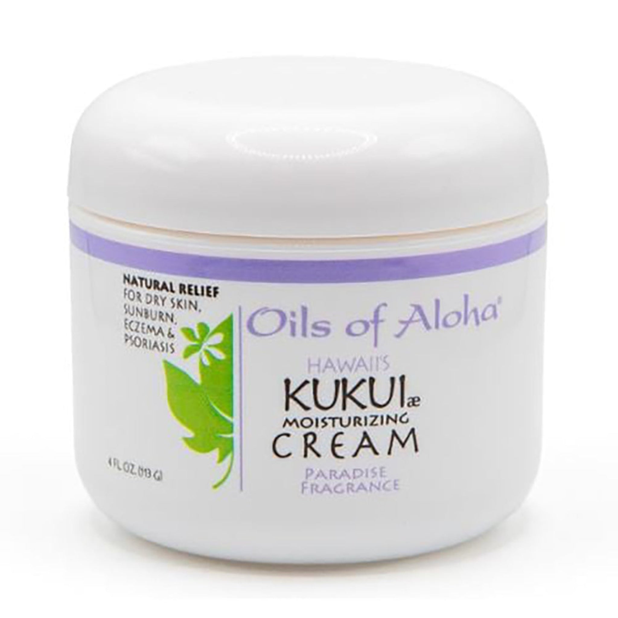 Hawaiian Kukui Moisturizing Cream w/Paradise Fragrance by Oils of Aloha - 4oz.